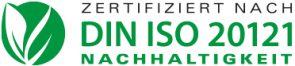 Zertifiziert nach DIN ISO 20121 – Nachhaltigkeit